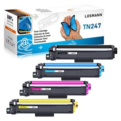 Afbeelding van LOSMANN Toner compatibel voor Brother TN 247 243 MFC L3770CDW L3750CDW HL L3230CDW L3210CW L3710CW DCP L3550CDW L3730CDN L3510CDW L3270CDW L3517CDW (4 pack)