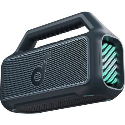 Afbeelding van soundcore Boom 2 Outdoor Speaker, 80W, Subwoofer, BassUp 2.0, 24H Playtime, IPX7 Waterproof, Floatable, RGB Lights, USB C, Custom EQ, Bluetooth 5.3, Portable For Outdoors, Camping, Beach, and Backyard Blauw