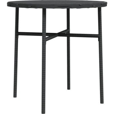 Afbeelding van Salontafel 45 cm poly rattan zwart