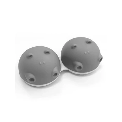 Afbeelding van Nieuwe 1 delige Hippo Fun schattige dieren grijze contactlensdoosjes, lichtgewicht, draagbaar en onderscheidend ontwerp, schattig leuk reiscontactlensopberg / weekdoosje CE gemarkeerd