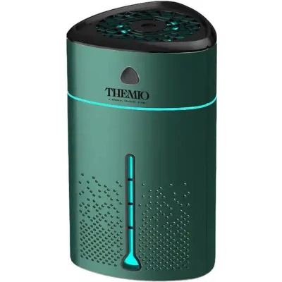 Afbeelding van Themio Luchtbevochtiger Groen Zwart 2.5L humidifier Aroma diffusers geurverspreider