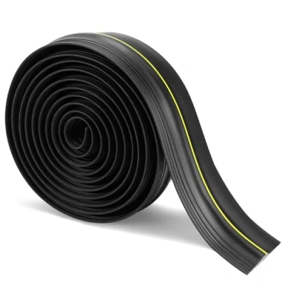 Afbeelding van QWORK® 4.8M garagedeur drempelafdichting, garagedeurafdichting, vloerafdichting rubber, weerbestendig