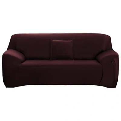 Afbeelding van ele ELEOPTION bankovertrek, stretch, elastische in verschillende maten en kleuren, productiemaat 235 300 cm, donkerbruin, 4 zits voor banklengte 220 cm