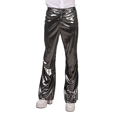 Afbeelding van Boland Discobroek zilver (M/L) Volwassenen Danser/danseres 80&#039;s &amp; 90&#039;s Disco