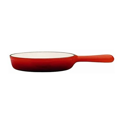 Afbeelding van Baumalu 385074 gietijzeren kaas fonduepan rood kleur