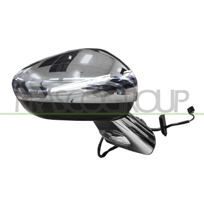 Afbeelding van Buitenspiegel Prasco CI3247343 Met sensor rechts Verchroomd, grondlaag Electrisch Bol vormig, niet getint CITROËN: C3 II
