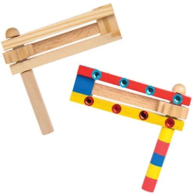 Afbeelding van Baker Ross Houten Rammelaars (2 stuks) Knutselspullen en Speelgoed voor Kinderen