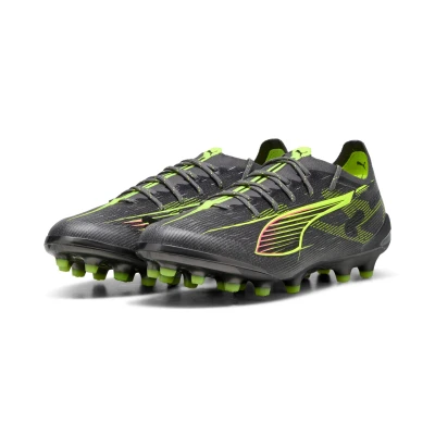 Afbeelding van Puma Ultra 5 Ultimate AG Voetbalschoenen met kunststof noppen, Heren, Maat: 39, Silver/yellow Textiel/ synthetisch