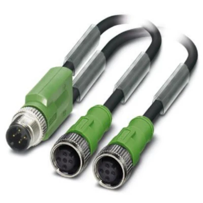 Afbeelding van Phoenix Contact 1668959 Sensor/actuator connector, geassembleerd M12 Aantal polen: 3 Adapter, Y vorm 30.00 cm 1 stuk(s)