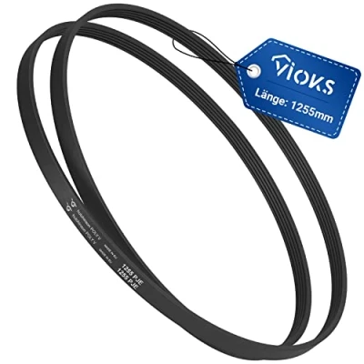 Afbeelding van VIOKS aandrijfriem wasmachine vervanging voor V ribriemen Bosch 00439490 1255PJ5E wasmachines riem droger 5PJE1255