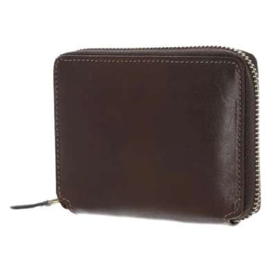 Afbeelding van LEONHARD HEYDEN Leren Portemonnee Cambridge Zip Around Wallet Red Brown Donkerbruin