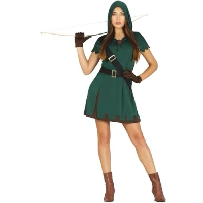 Afbeelding van Fiestas Guirca Kostuum vrouwelijke Robin Hood Maat S