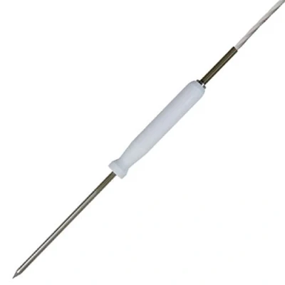 Afbeelding van PT100 insteeksensor met teflon handgreep/kerntemperatuursensor, levensmiddelecht, teflon, waterdampdicht