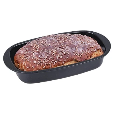 Afbeelding van chg Broodbakvorm, email, zwart gespikkeld, 37 x 20 7 cm