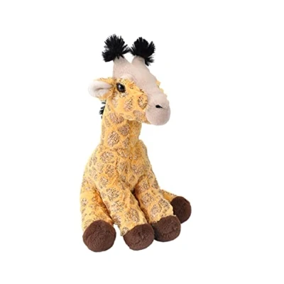 Afbeelding van Wild Republic Knuffelgiraffe Junior 30 Cm Pluche Donkeroranje