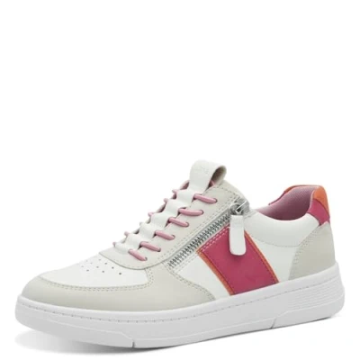 Afbeelding van Jana Vegan Comfort sneakers voor dames, wit/fuchsia, 39 EU, wit fuchsia, EU