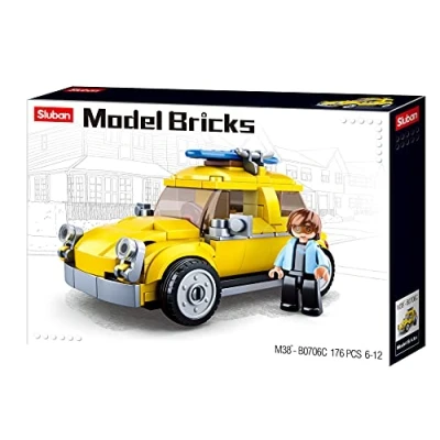 Afbeelding van Sluban Model Bricks Beetle Car(176 stuks) M38 B0706C, meerkleurig