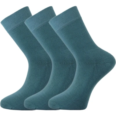 Afbeelding van Bamboe sokken Unisex 3 paar Groenblauw Teal Maat 35 37 Zacht en Antibacterieel
