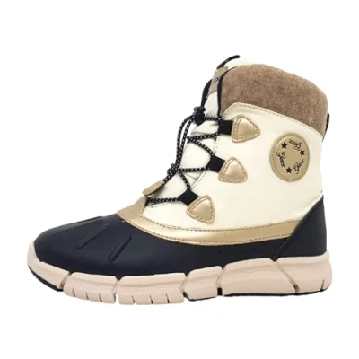 Afbeelding van Geox Flexyper GIRL Snowboots voor kinderen, Maat: 30, Black/ivory Imitatieleer/ textiel