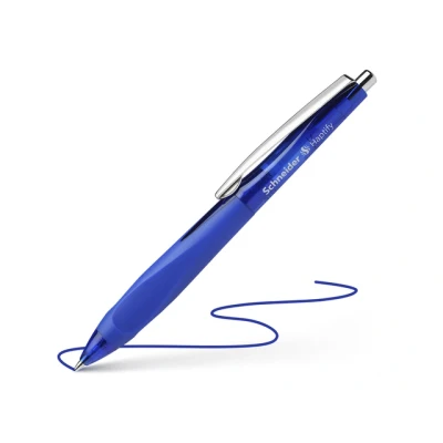Afbeelding van 10x Schneider balpen Haptify blauw