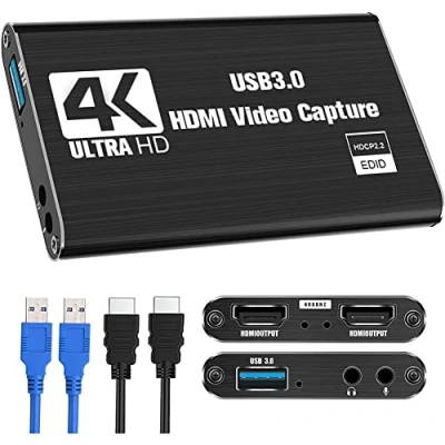 Afbeelding van Lanko video Capture Card, Switch Card voor Switch, 4K 1080P 60FPS streaming opname voor/DSLR/Camera