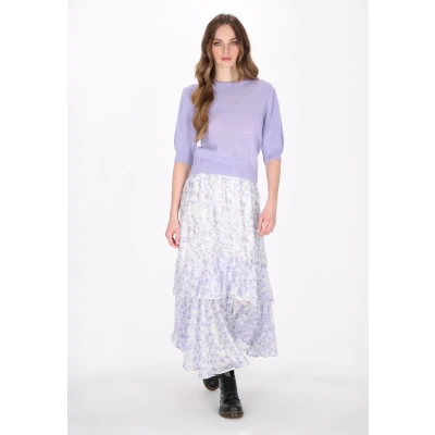 Afbeelding van Dreimaster Tshirt basic, Dames, Maat: XS/S, Light lavender