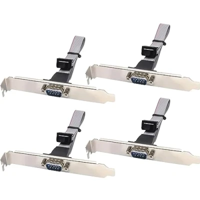 Afbeelding van zdyCGTime RS232 Seriële Poort Beugel Kabel Connector Adapter, 1 DB9 Mannelijke naar 10 Pin Vrouwelijke Kopbal Computer moederbord kabel. (1 Poort)