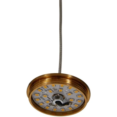 Afbeelding van Lucande Hanglampen 5lichts Acryl, metaal antiek messing, transparant Inclusief lichtbronnen