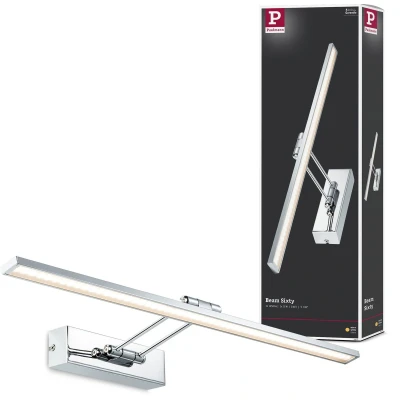 Afbeelding van Paulmann 99890 Galeria schilderijverlichting LED Beam Sixty galerijverlichting 11W toplamp chroom wandspot incl Lampen