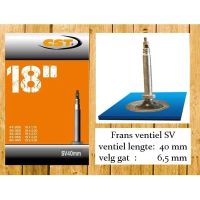 Afbeelding van CST Binnenband FV/SV 18&quot; 47/60 355 40mm