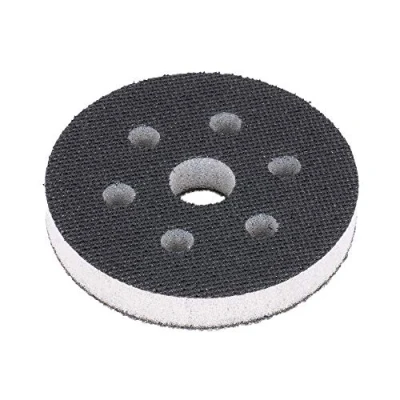 Afbeelding van Softpad 75 mm, 6 gaats van schuim (zacht), interface pad zacht, bufferpad voor schuurschijven/polijstschijven en klittenband schuurpapier DFS