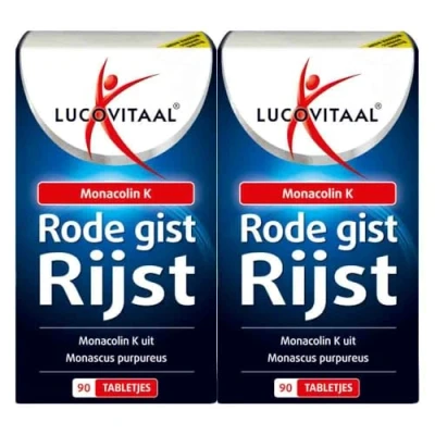 Afbeelding van 2x Lucovitaal Rode Gist Rijst 90 tabletten