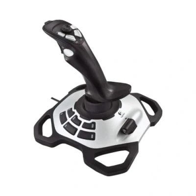 Afbeelding van Logitech G Extreme 3D PRO Joystick, 12 Programmeerbare Knoppen, 8 wegs schakelaar, verzwaarde basis, knop voor snelvuur, USB, PC/Windows Zwart/zilver