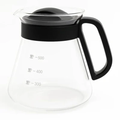 Afbeelding van MGE Theepot voor de Magnetron Thermo Glazen Melita met Deksel 600 ml