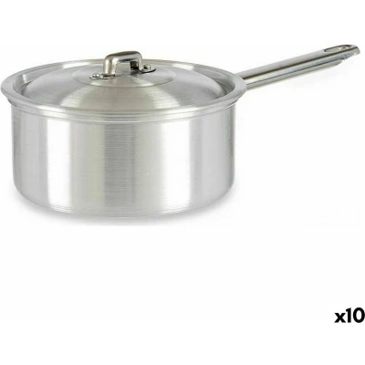 Afbeelding van Sauspan met deksel Ø 16 cm Zilverkleurig Aluminium 1,5 L (10 Stuks)