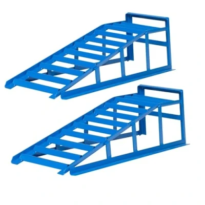 Afbeelding van cartrend auto oprijplaten set, tot 225 mm hefbrug oprijplaat hefplatform met overrijbeveiliging, 2 stuks
