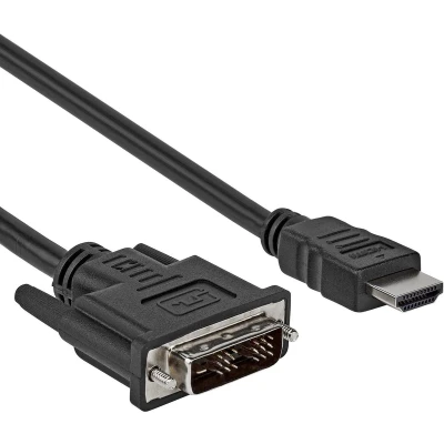 Afbeelding van DVI D naar HDMI kabel 3.96 Gbps Male to 0.5 Meter Zwart Allteq