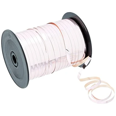 Afbeelding van Amscan CR1100 Ballonlint, roségoud, afmetingen 230 m x 5 mm, cadeaulint, lint