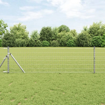 Afbeelding van vidaXL Euro Schutting 0.4x50 m Gegalvaniseerd Staal