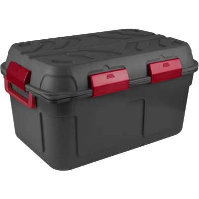 Afbeelding van SUNWARE Q Line waterdichte opbergbox 130 liter 790x545x425mm Antraciet/Rood