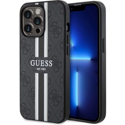 Afbeelding van GUESS HC MagSafe 4G PRINTED STRIPES BLACK iPhone 13 Pro
