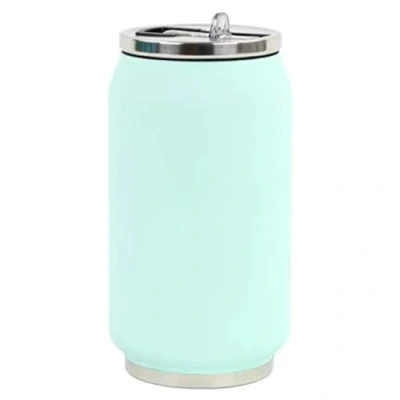 Afbeelding van Yoko Design 1709 Isothermisch blik 280 ml Zachte Mint roestvrij staal, lichtmunt, 14 cm hoog