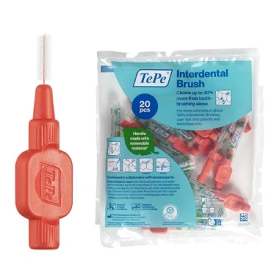 Afbeelding van TePe Interdentale Ragers Extra Soft Lichtrood ISO maat 2 0,5 mm (20 stuks)