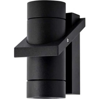 Afbeelding van Artdelight Wandlamp Double 16 x 8,5 cm zwart