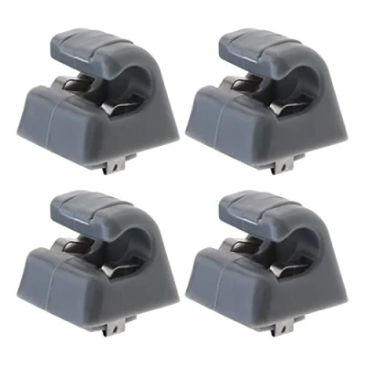Afbeelding van 4 STKS Auto Zonneklep Haak Clips Compatibel met W123 W124 W126 W140 W201 W463 A1268100012 126 810 00 12 8412 Vizier Accessoires Plastic Grijs