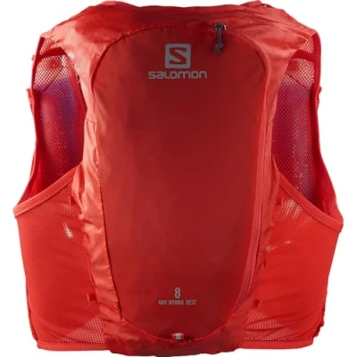 Afbeelding van Salomon Adv Hydra vest 8 uniseks, drinkvest met flessen, comfort en stabiliteit, snelle toegang tot hydratatie, eenvoud, fiery red, S