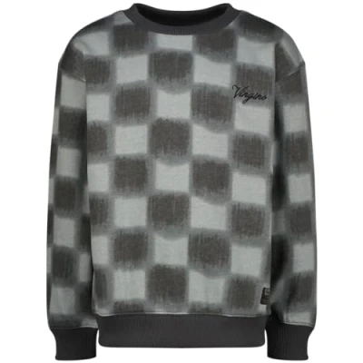 Afbeelding van Vingino sweater Nackerd met all over print zwart/grijs