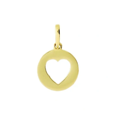 Afbeelding van Geelgouden hanger hart