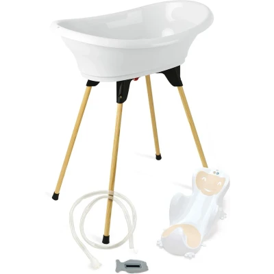 Afbeelding van Thermobaby Vasco 5 in 1 badset, lelie white