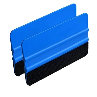 Afbeelding van Raamfolie, getinte folie, rakel voor auto, hoogwaardige folie met viltrand, 10 x 7 cm, 2 stuks